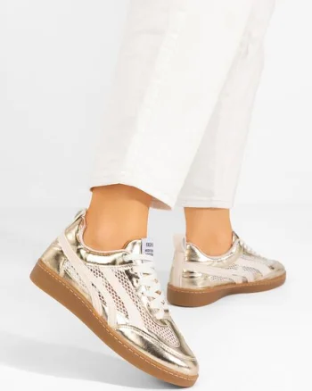 Sneakers dama Leonarda aurii