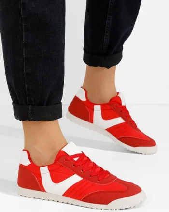Sneakers dama Cleta rosii