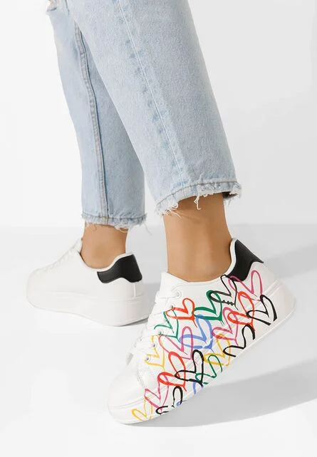 Sneakers dama Carlina V2 albi