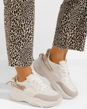 Sneakers dama Anouki bej