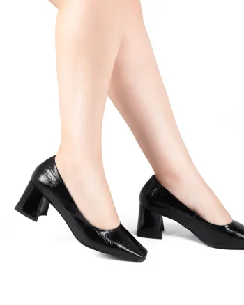 Pantofi Eleganți dama din Piele Ecologică LACUITA CRL1317 NEGRU