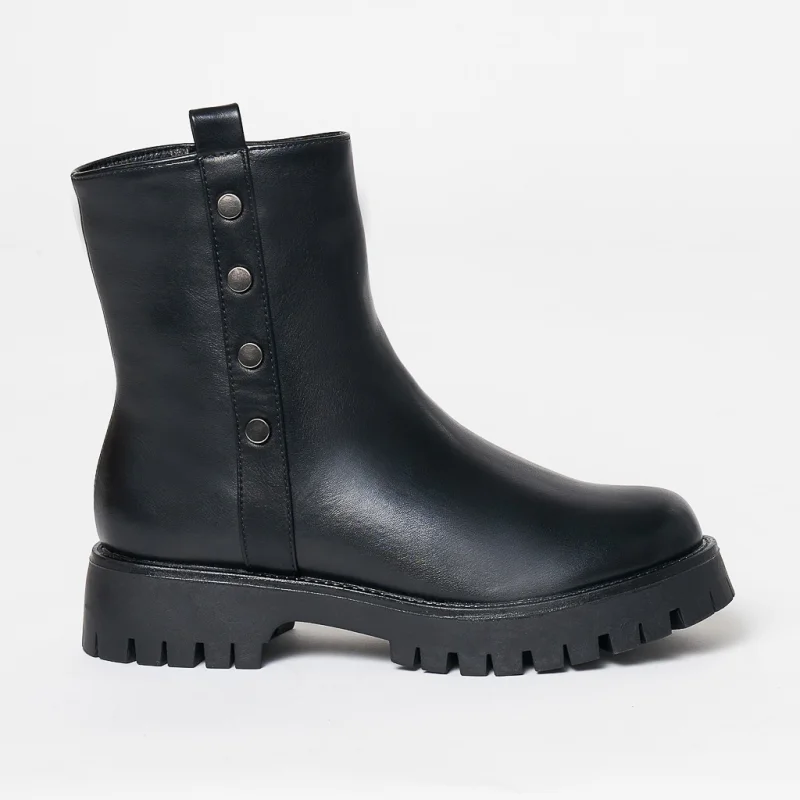 Ghete dama din Piele Ecologica CRL0630 Negru