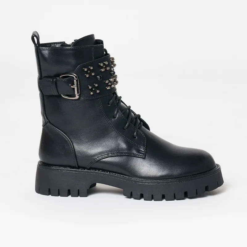 Ghete dama din Piele Ecologica CRL0631 Negre