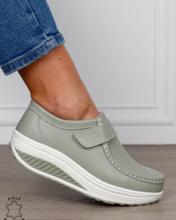 Mocasini dama din Piele Naturala CRL0063 CULOARE:BARILA