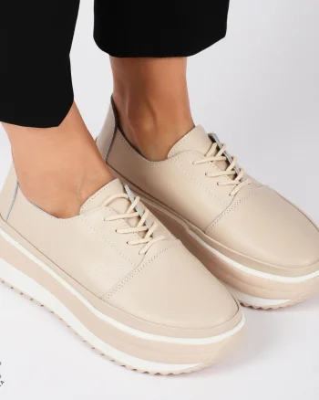 PANTOFI CASUAL Dama Piele Naturala CU SIRET CRL1439 ROZ
