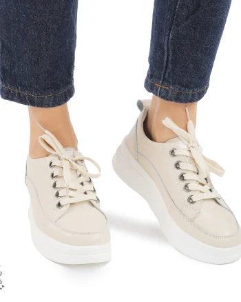 Pantofi casual dama piele naturala CRL0869 BEJ