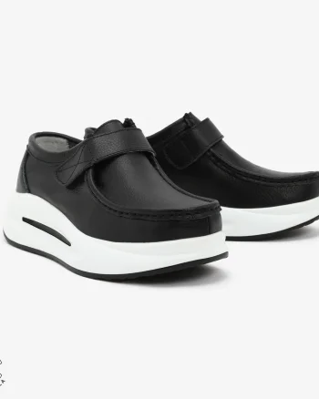 Pantofi Casual de dama din Piele Naturala CRL0570 NEGRU