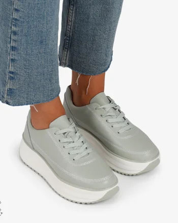 Pantofi Casual de dama din Piele Naturala cu talpa Inalta CRL1201 BARILLA