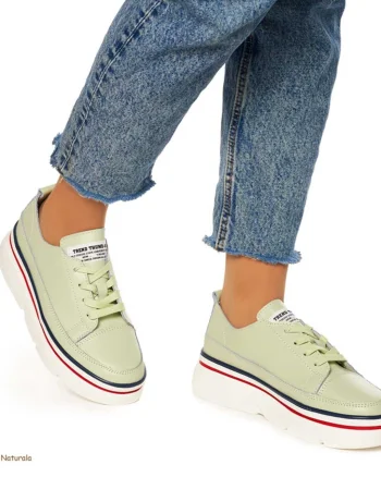 Pantofi DAMA DIN PIELE NATURALA CRL0972 CULOARE : VERDE