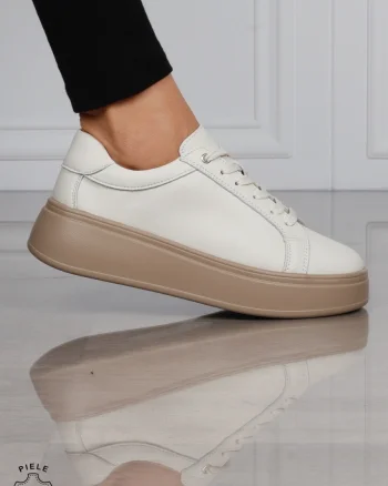 Pantofi Casual DAMA din PIELE Naturala CRL1517 BEJ