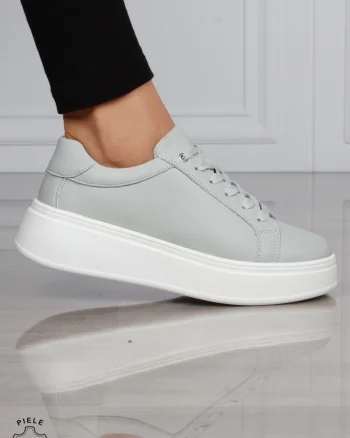 Pantofi Casual DAMA din PIELE Naturala CRL1517 GRI