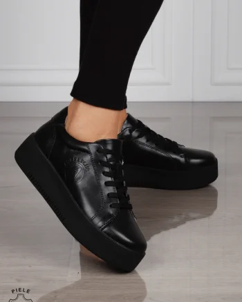 Pantofi Casual DAMA din PIELE Naturala cu talpa inalta CRL1455