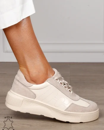 Pantofi Casual dama din Piele Naturala intoarsa CRL1556 BEJ