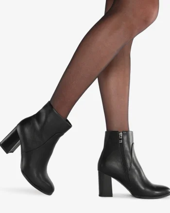 Botine dama din Piele Ecologica CRL0659 Negru