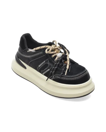 Pantofi sport GRYXX negri, 3768, din piele intoarsa