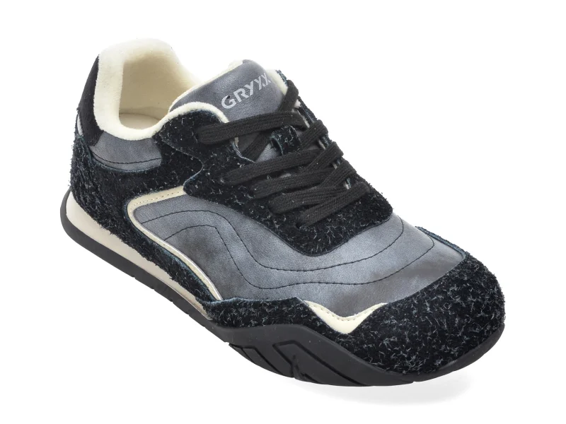 Pantofi sport GRYXX negri, 21661, din piele ecologica