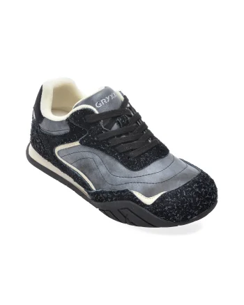 Pantofi sport GRYXX negri, 21661, din piele ecologica