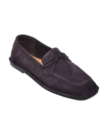 Mocasini EPICA mov, V1688, din piele intoarsa