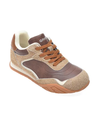 Pantofi sport GRYXX maro, 21661, din piele ecologica