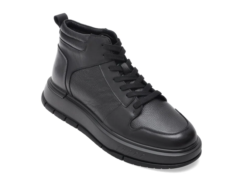 Ghete GRYXX negre, 63592, din piele naturala