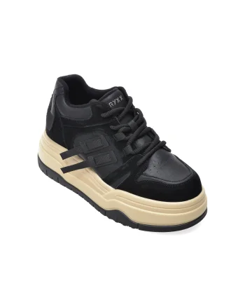 Ghete GRYXX negre, 8035, din piele naturala