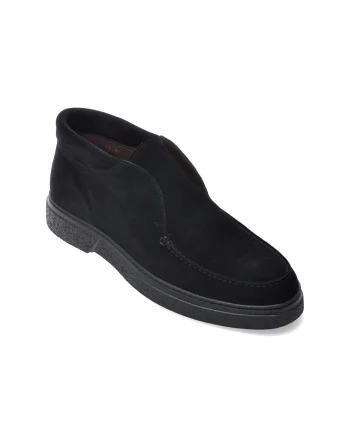 Ghete LE COLONEL negre, 77503, din piele intoarsa