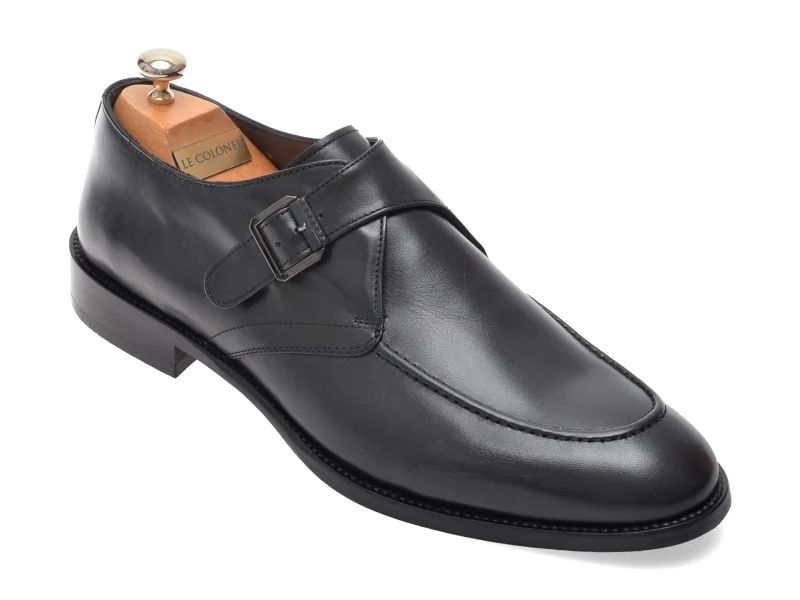 Pantofi eleganti LE COLONEL negri, 76702, din piele naturala
