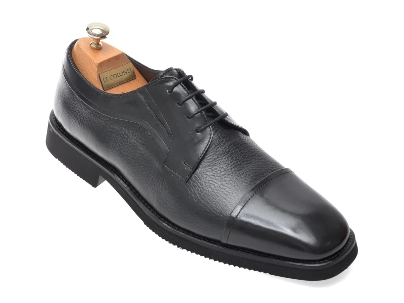 Pantofi eleganti LE COLONEL negri, 76802, din piele naturala