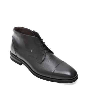 Ghete elegante LE COLONEL negre, 48447, din piele naturala