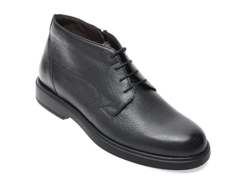 Ghete elegante LE COLONEL negre, 71707, din piele naturala