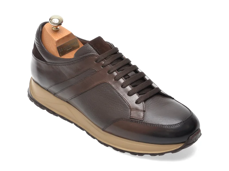 Pantofi sport LE COLONEL maro, 643145, din piele naturala