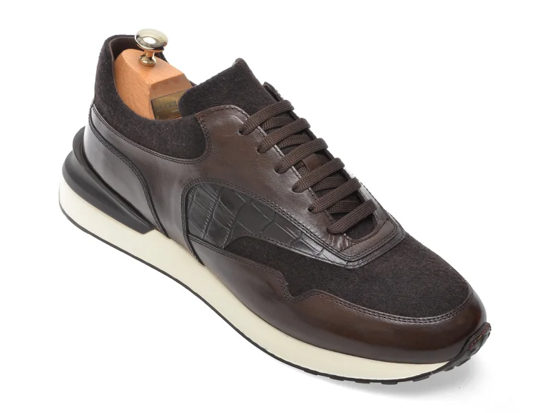Pantofi sport LE COLONEL maro, 66410, din piele naturala
