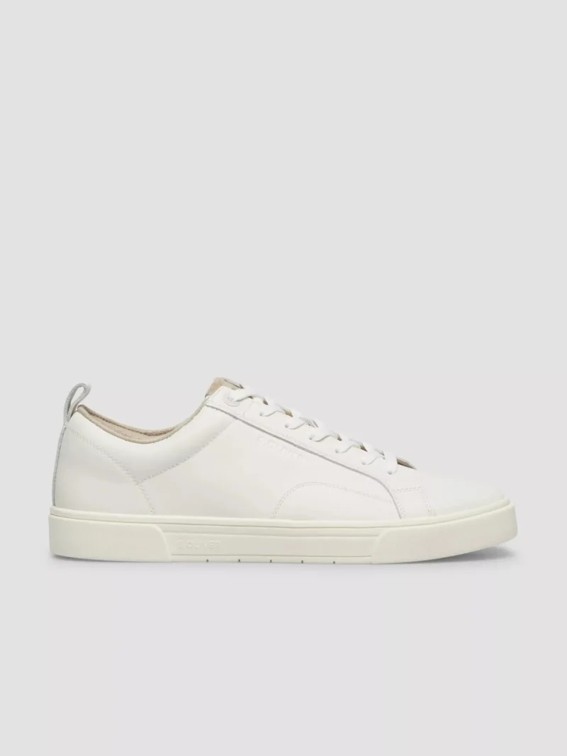 s.Oliver Sneakers barbati, casual din piele naturala, Alb (SELECTATI MARIMEA: 41)