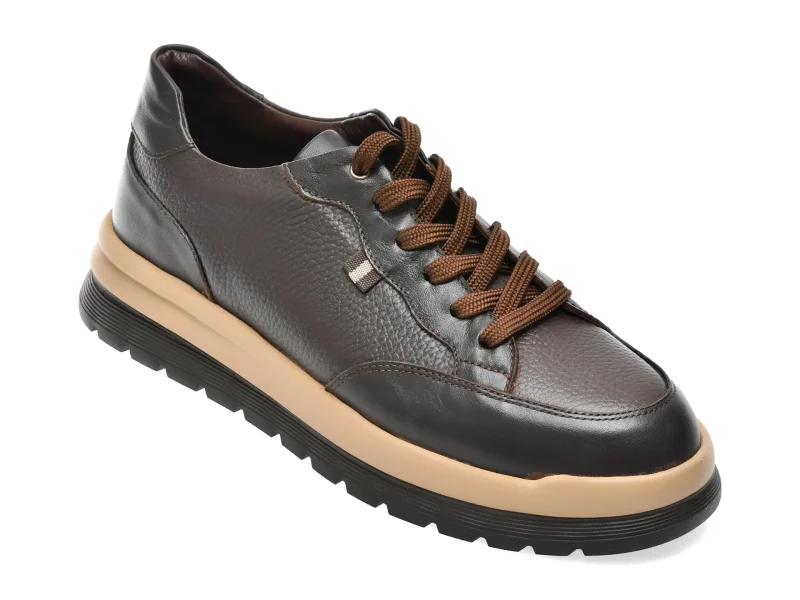 Pantofi sport GRYXX maro, TRL01, din piele naturala