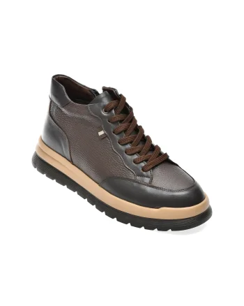 Ghete GRYXX maro, TRL02, din piele naturala