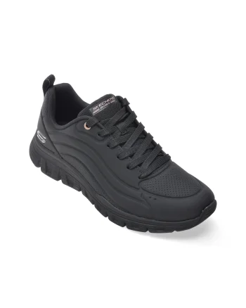 Pantofi sport SKECHERS negri, BOBS B LITE, din piele ecologica