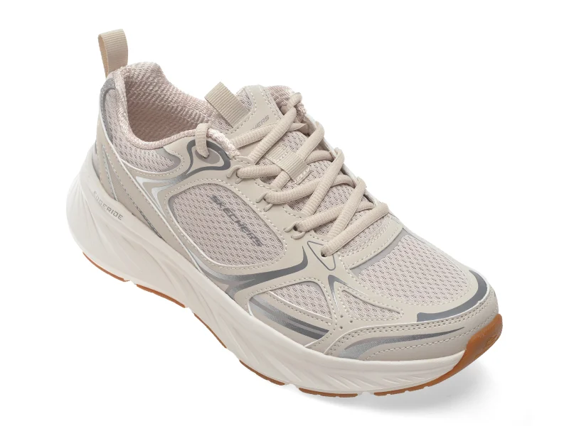 Pantofi sport SKECHERS albi, EDGERIDE, din material textil