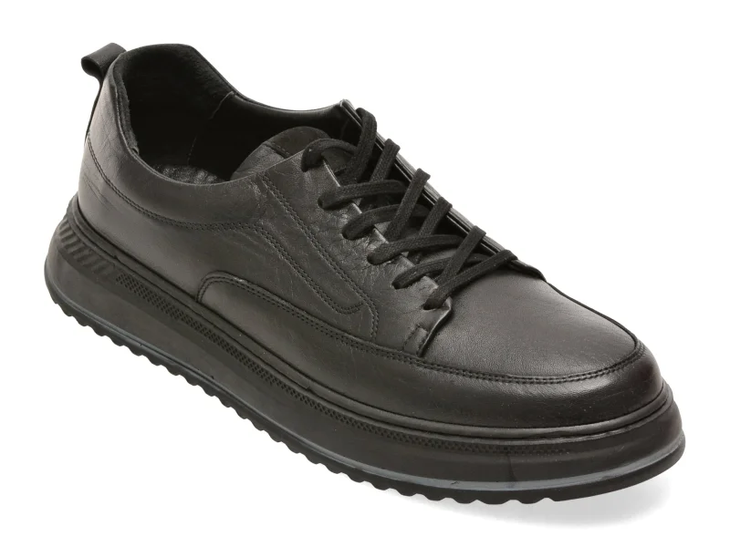 Pantofi sport GRYXX negri, BS4150, din piele naturala