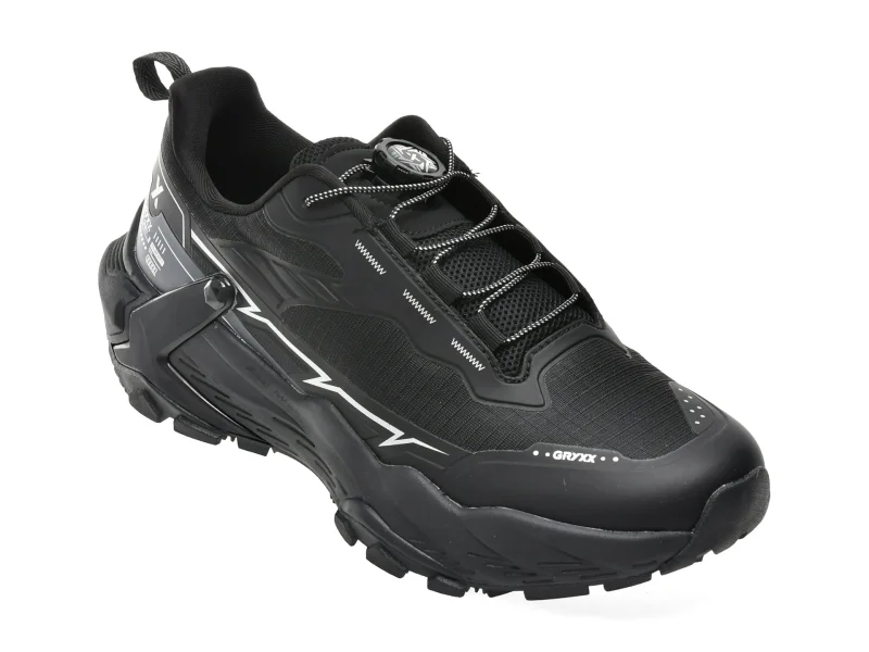 Pantofi sport GRYXX negri, 1A3235, din material textil