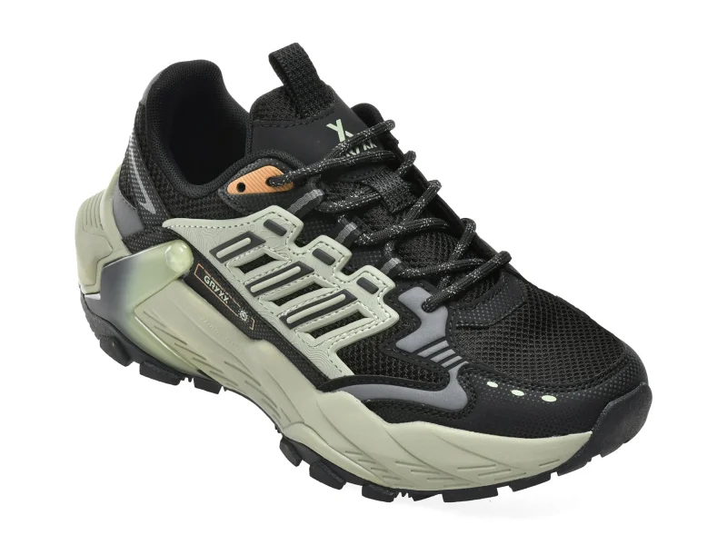 Pantofi sport GRYXX negri, 151025, din material textil