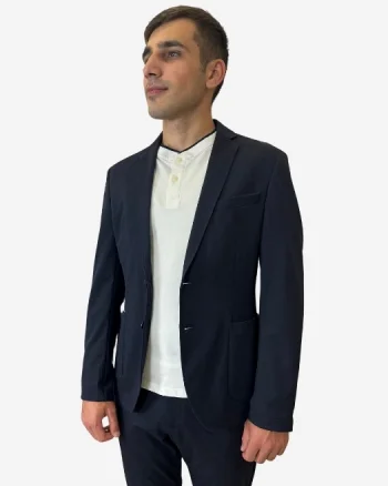 Sacou barbati cu croiala Slim fit Joog Suit bleumarin inchis (SELECTATI MARIMEA: 56)