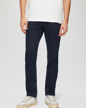Blugi barbati Nelio, cu talie medie, croiala Slim Fit, Slim Leg, Indigo (SELECTATI MARIMEA: 36, SELECTATI LUNGIMEA: 32)