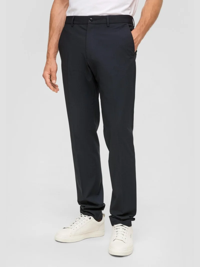 s.Oliver BLACK LABEL Pantaloni costum barbati cu croiala Regular Fit, Bleumarin (SELECTATI MARIMEA: 46)