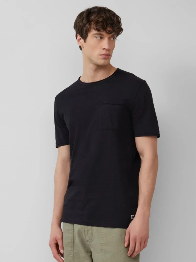 s.Oliver Tricou barbati cu croiala Regular Fit, buzunar la piept, Negru (SELECTATI MARIMEA: S)