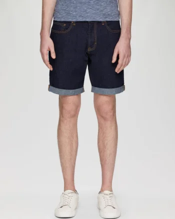 Q/S by s.Oliver Pantaloni scurti de blug barbati, John cu talie medie si croiala Regular Fit, Indigo (SELECTATI MARIMEA: 29)