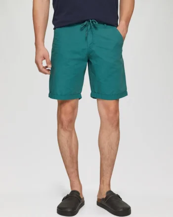 Q/S by s.Oliver Pantaloni scurti barbati chino, Jhon cu croiala Regular fit si talie medie, Verde (SELECTATI MARIMEA: 29)