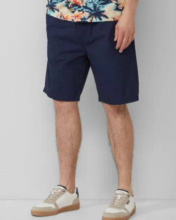 s.Oliver Pantaloni scurti barbati chino, Detroit, cu talie medie, Regular Fit, Bleumarin (SELECTATI MARIMEA: 29)