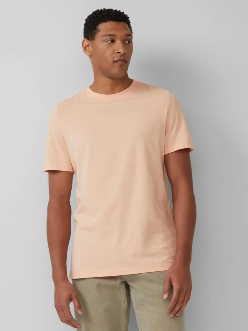 s.Oliver Tricou barbati din bumbac, Regular Fit, decolteu la baza gatului, Roz deschis (SELECTATI MARIMEA: S)