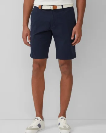 s.Oliver Pantaloni scurti barbati chino, Phoenix cu talie medie si croiala Regular fit, Bleumarin inchis (SELECTATI MARIMEA: 29)