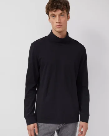 s.Oliver Bluza barbati, cu guler si croiala Regular Fit, Negru (SELECTATI MARIMEA: M)